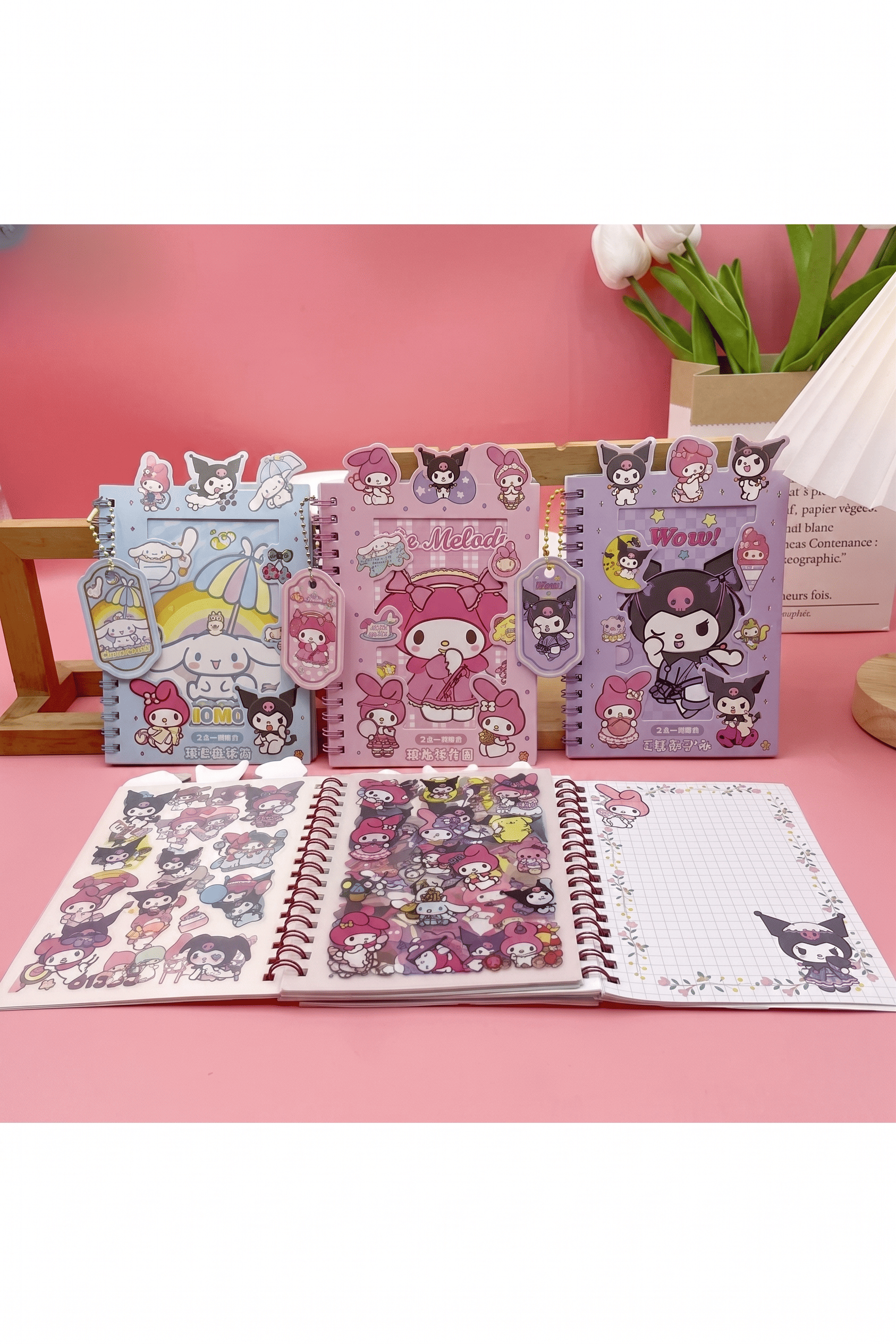 KUROMİ CAPY BARA STİCKERLİ NOT DEFTERİ 24'LÜ PKT