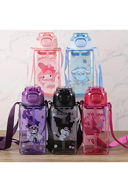 KUROMİLİ BASKILI PİPETLİ LÜKS MATARA