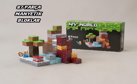 87 PARÇA MİNECRAFT MANYETİK BLOKLAR