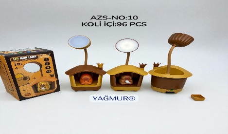 CAPY BARA EV MODELİ KALEMTIRAŞ HAZNELİ ŞARJLI MASA LAMBASI