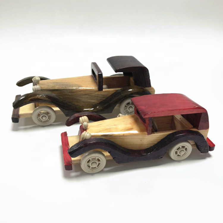 AHŞAP STANDLI 4'LÜ SET NOSTALJİK ARABALAR
