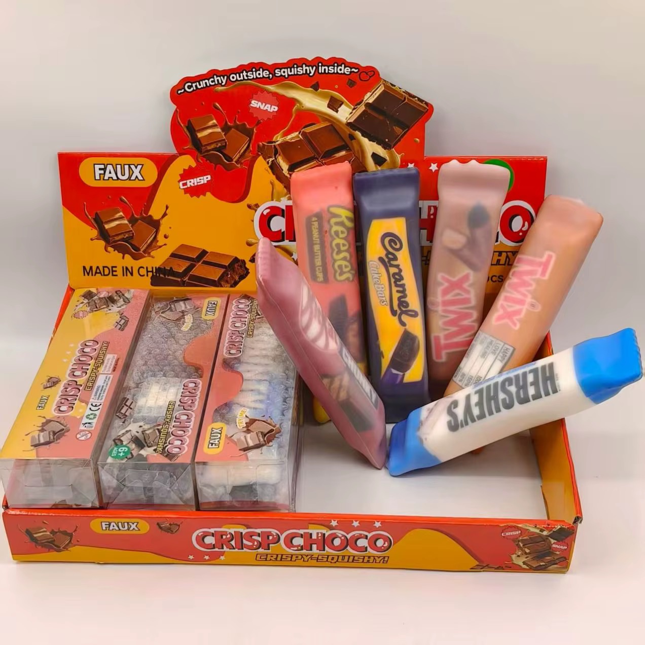ÇATLAYAN ÇİKOLATA CRİSPY SQUİSHY 12’Lİ PAKET
