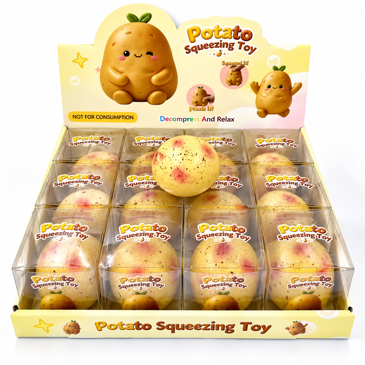 İTHAL LÜKS PATATES SQUİSHY 12'Lİ PAKET