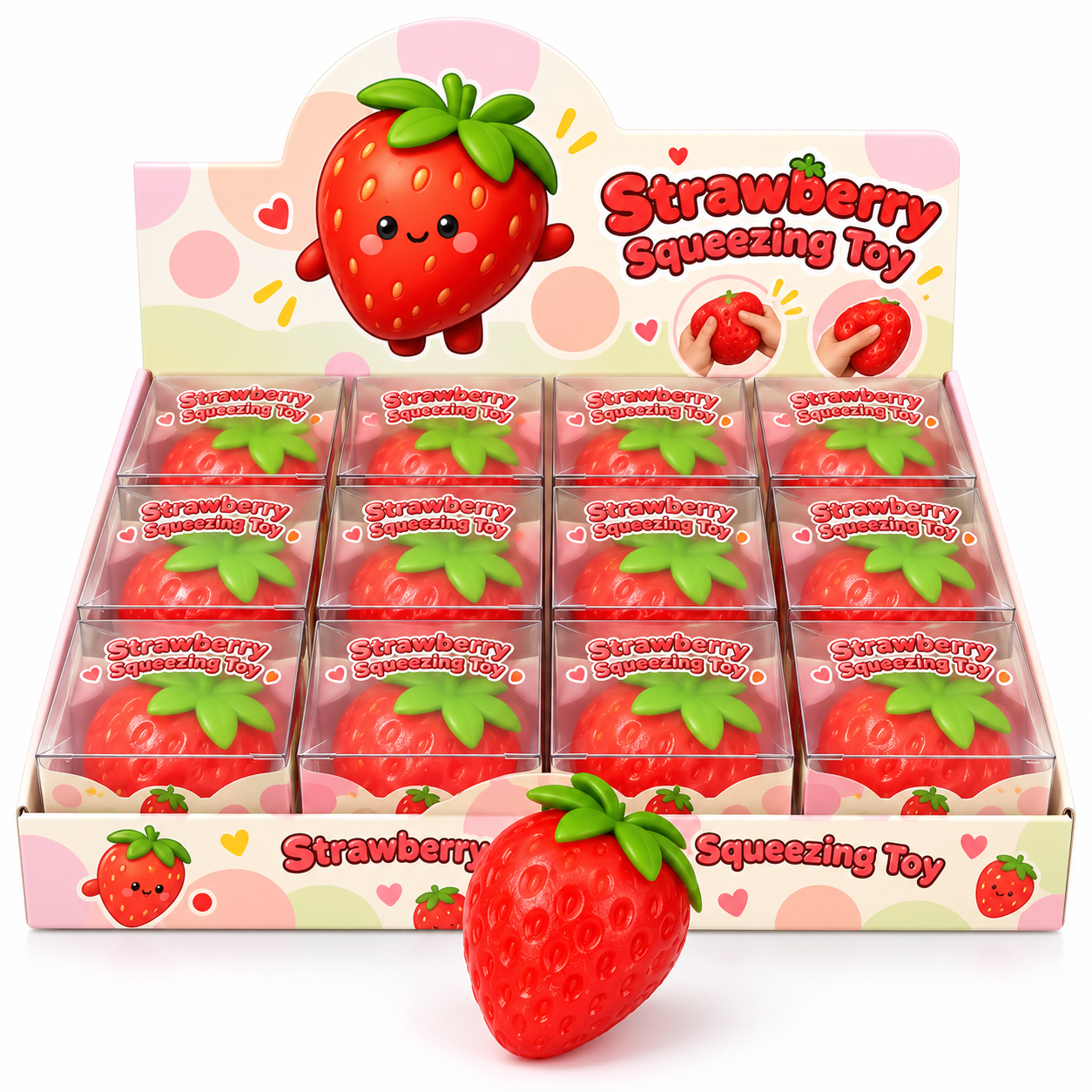 İTHAL LÜKS ÇİLEK SQUİSHY 12'Lİ PAKET