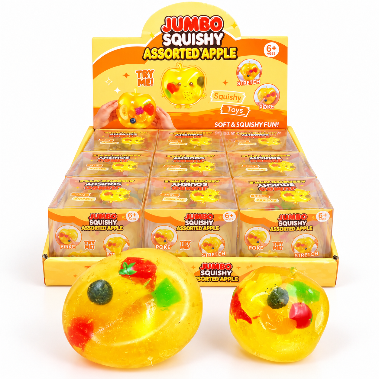 İTHAL BÜYÜK ELMA MEYVELİ  SQUİSHY 9'LU PAKET
