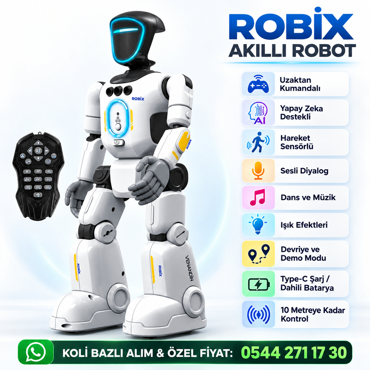 ROBİX YAPAY ZEKA DESTEKLİ AKILLI ROBOT