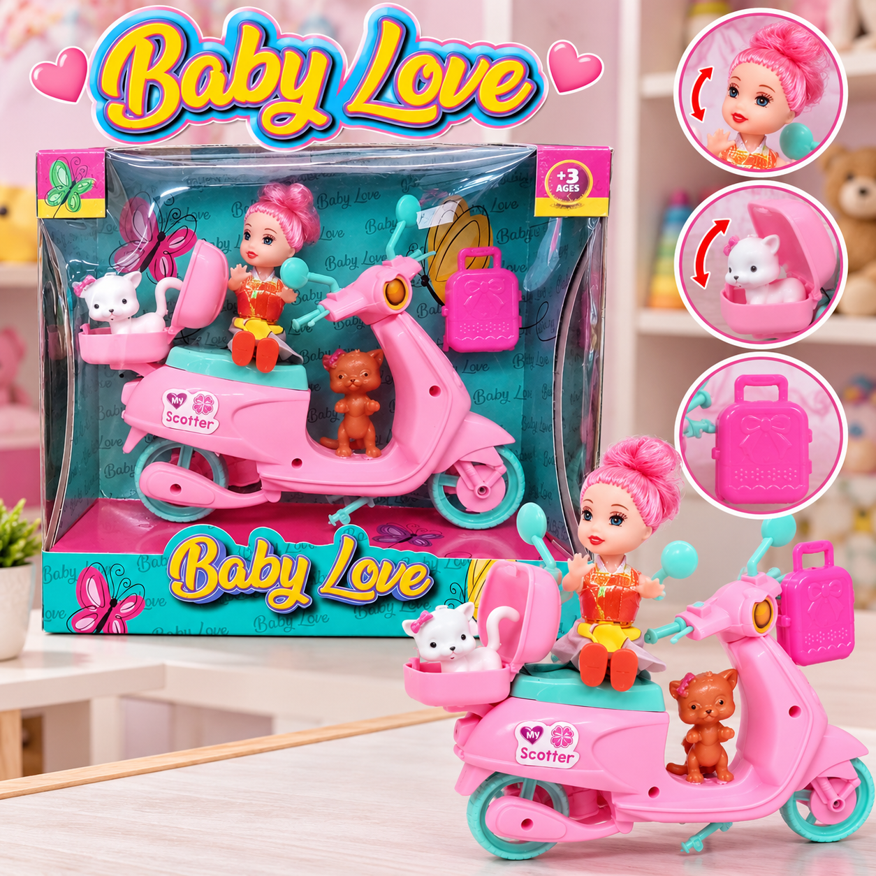 BABY LOVE MOTORLU OYUNCAK BEBEK