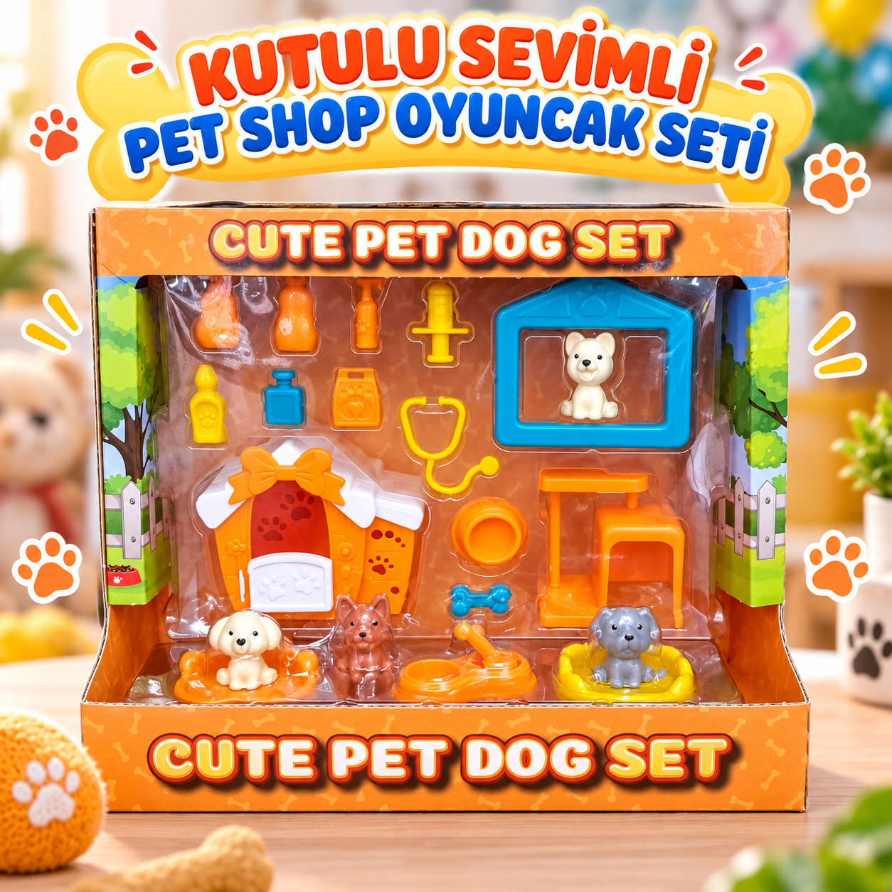 KUTULU SEVİMLİ PET SHOP OYUNCAK SETİ