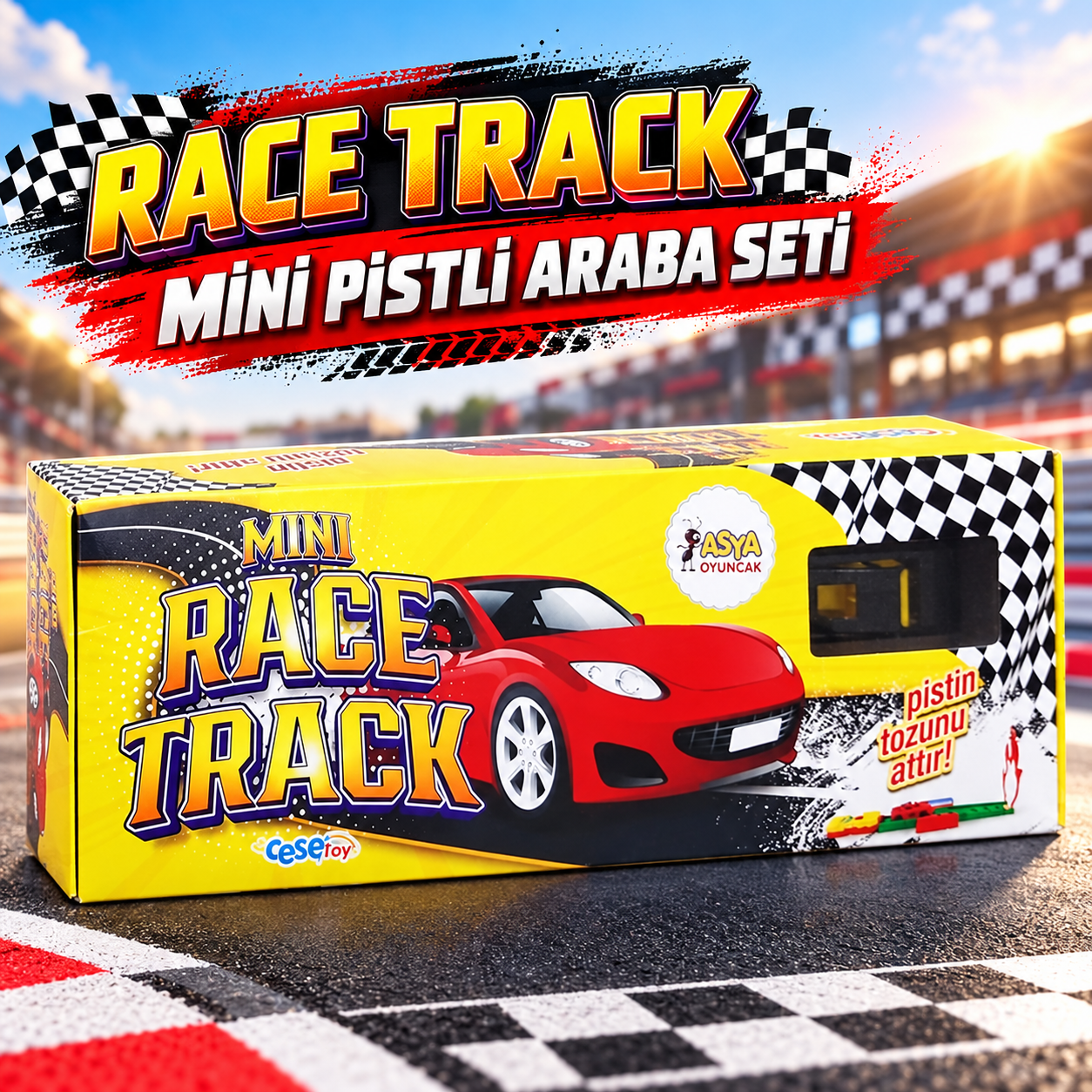 ASYA RACE TRACK MİNİ PİSTLİ ARABA SETİ