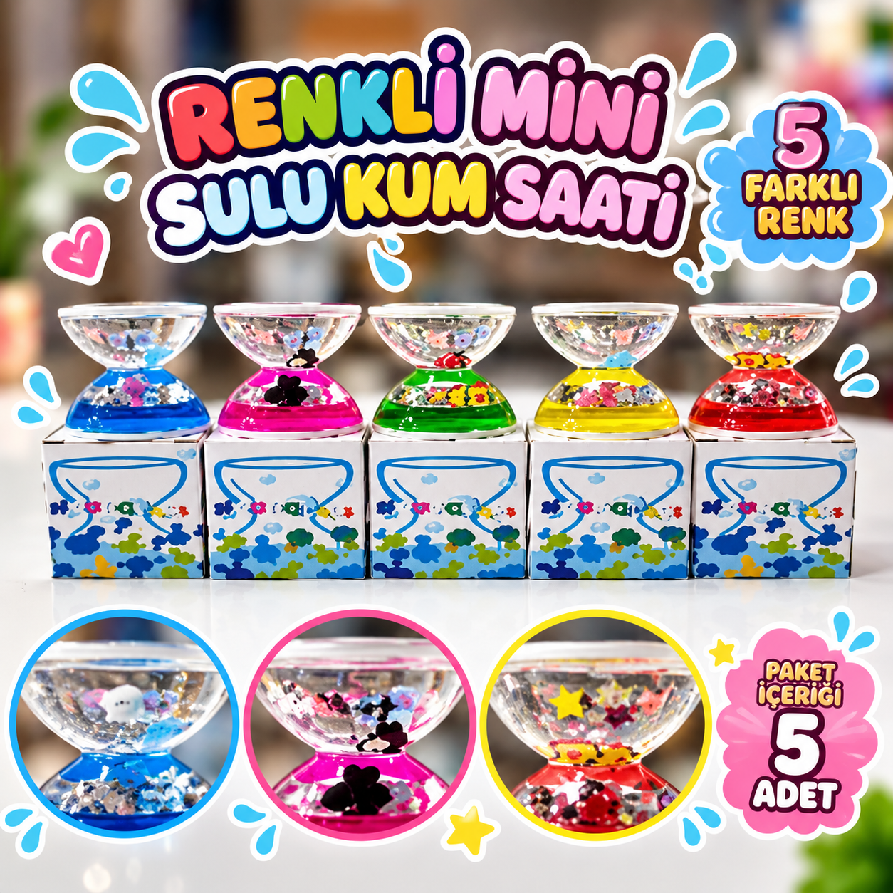 MİNİ SULU KUM SAATİ 72*