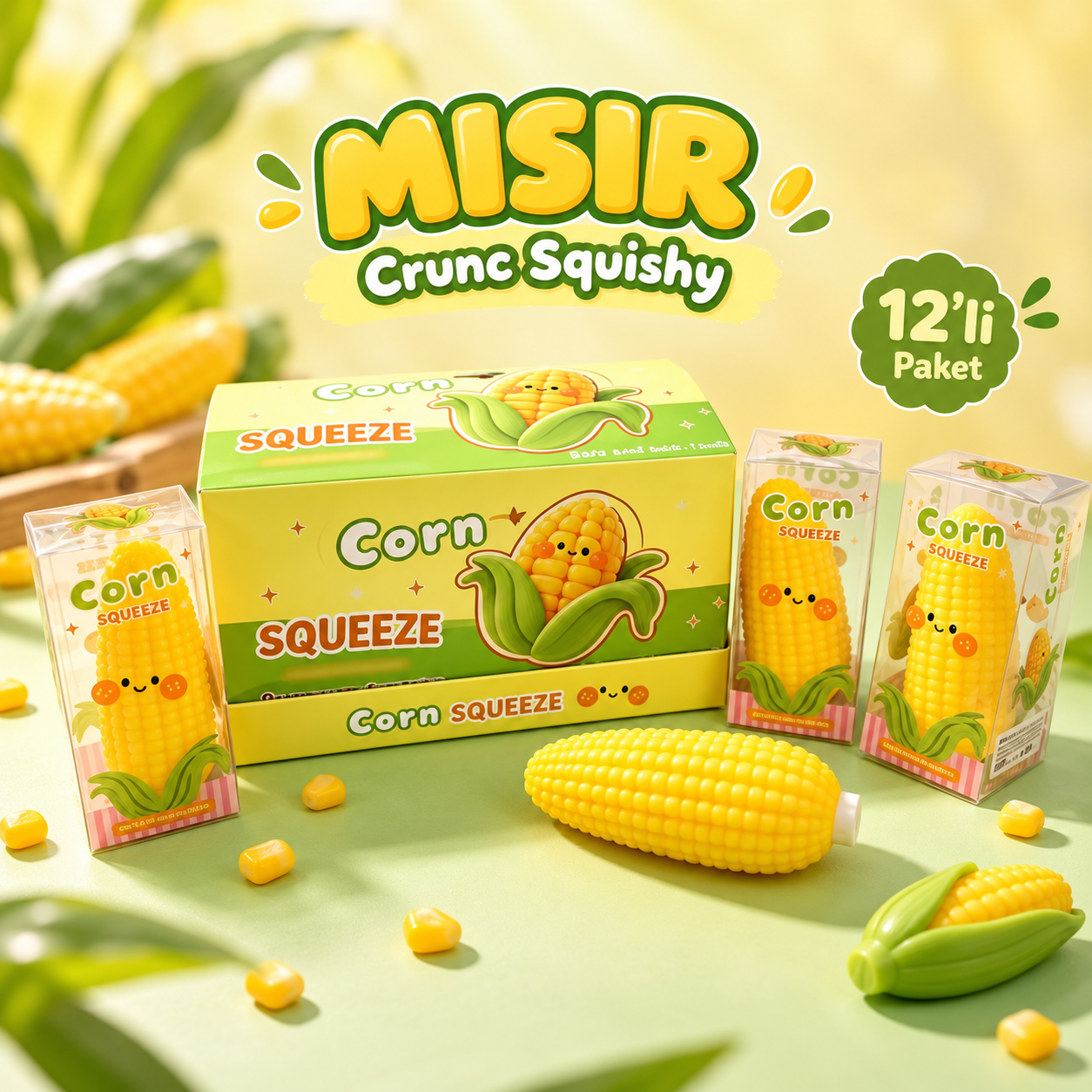 MISIR CRUNCH SQUISHY – 12'Lİ PAKET