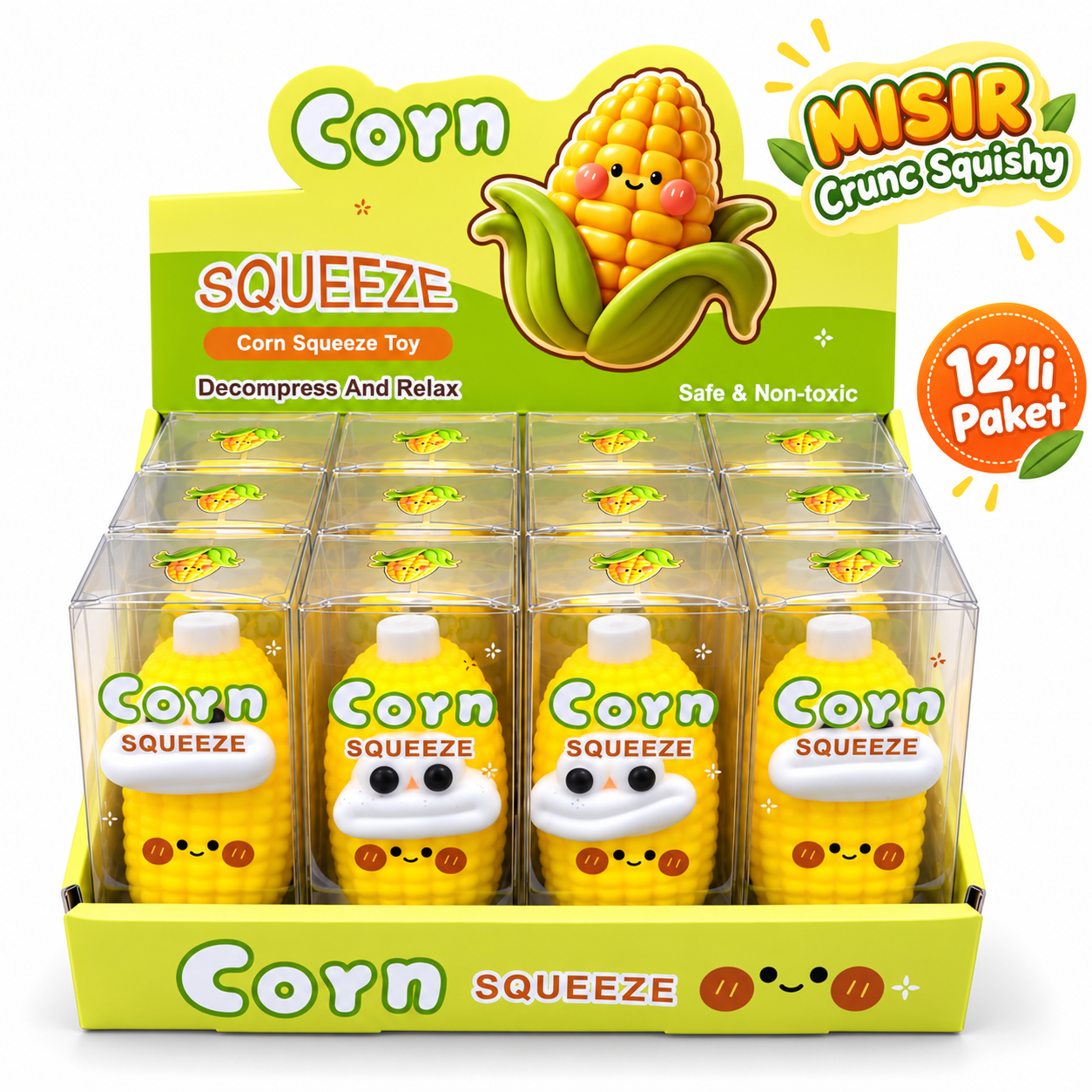 MISIR CRUNCH SQUISHY – 12'Lİ PAKET
