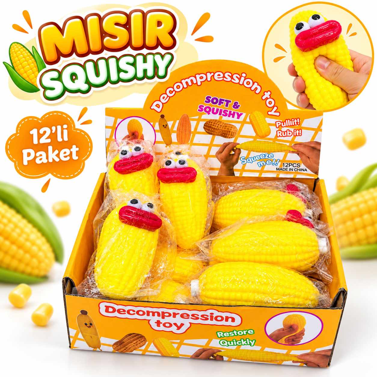 MISIR SQUISHY – 12'Lİ PAKET